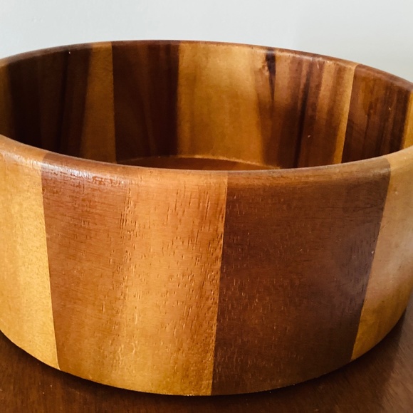 Mid Century Teak Wooden Bowl, Teak Wooden Bowl, 10 in wooden bowl, Vintage bowl - Picture 1 of 6